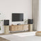 vidaXL - Speakerstandaards - 2 - st - 30x30x60 - cm - bewerkt - hout - sonoma - eiken
