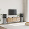 vidaXL - Speakerstandaards - 2 - st - 30x30x60 - cm - bewerkt - hout - grijs - sonoma
