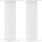vidaXL - Speakerstandaards - 2 - st - 30x30x80 - cm - bewerkt - hout - wit