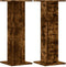 vidaXL - Speakerstandaards - 2 - st - 30x30x80 - cm - bewerkt - hout - gerookt - eiken