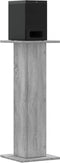 vidaXL - Speakerstandaards - 2 - st - 30x30x80 - cm - bewerkt - hout - grijs - sonoma