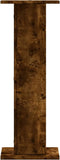 vidaXL - Speakerstandaards - 2 - st - 30x30x80 - cm - bewerkt - hout - gerookt - eiken
