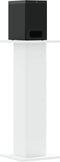 vidaXL - Speakerstandaards - 2 - st - 30x30x80 - cm - bewerkt - hout - wit