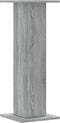 vidaXL - Speakerstandaards - 2 - st - 30x30x80 - cm - bewerkt - hout - grijs - sonoma