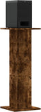 vidaXL - Speakerstandaards - 2 - st - 30x30x80 - cm - bewerkt - hout - gerookt - eiken