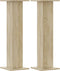 vidaXL - Speakerstandaards - 2 - st - 30x30x95 - cm - bewerkt - hout - sonoma - eiken