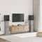 vidaXL - Speakerstandaards - 2 - st - 30x30x95 - cm - bewerkt - hout - betongrijs