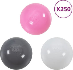 vidaXL Speelballen voor babyzwembad 250 st meerkleurig