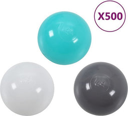 vidaXL Speelballen voor babyzwembad 500 st meerkleurig