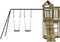 vidaXL - Speelhuis - geïmpregneerd - grenenhout