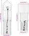 vidaXL - Speelhuis - met - klimwand - massief - grenenhout