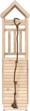 vidaXL - Speelhuis - met - klimwand - massief - grenenhout