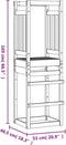 vidaXL Speeltoren 53x46,5x169 cm massief grenenhout