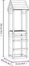 vidaXL Speeltoren 53x46,5x194 cm geïmpregneerd grenenhout