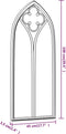 vidaXL - Spiegel - 100x45 - cm - ijzer - zandkleurig