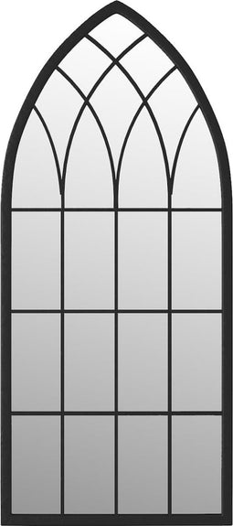 vidaXL - Spiegel - 100x45 - cm - ijzer - zwart