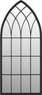 vidaXL - Spiegel - 100x45 - cm - ijzer - zwart