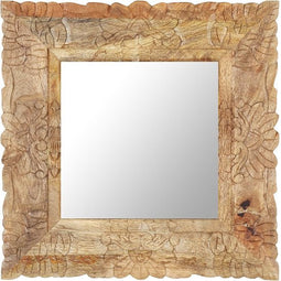 vidaXL - Spiegel - 50x50 - cm - massief - mangohout