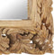 vidaXL - Spiegel - handgesneden - 50x50 - cm - massief - mangohout - bruin