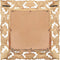 vidaXL - Spiegel - handgesneden - 50x50 - cm - massief - mangohout - bruin
