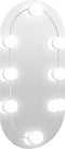 vidaXL - Spiegel - met - LED-verlichting - 40x20 - cm - glas - ovaal
