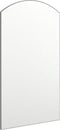 vidaXL - Spiegel - met - LED-verlichting - boog - 90x45 - cm - glas
