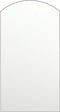 vidaXL - Spiegel - met - LED-verlichting - boog - 90x45 - cm - glas