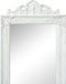 vidaXL - Spiegel - vrijstaand - barok - stijl - 160x40 - cm - wit