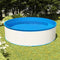 vidaXL - Splasher - pool - met - hangende - skimmer - en - pomp - 350x90 - cm - wit