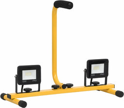 vidaXL Spotlight met handvat LED 2x10 W koudwit