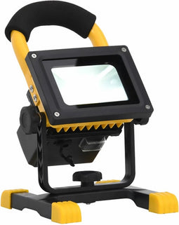 vidaXL Spotlight met handvat oplaadbaar LED 30 W koudwit