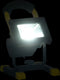 vidaXL Spotlight met handvat oplaadbaar LED 30 W koudwit