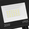 vidaXL Spotlight met sensor LED 20 W warmwit
