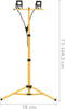 vidaXL Spotlight met statief LED 2x10 W warmwit