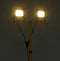 vidaXL Spotlight met statief LED 2x20 W warmwit