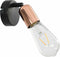 vidaXL Spotlights 2 st E27 zwart en koper