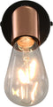 vidaXL Spotlights 2 st E27 zwart en koper