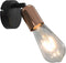 vidaXL Spotlights 2 st E27 zwart en koper