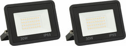 vidaXL Spotlights 2 st LED 30 W warmwit
