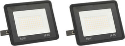 vidaXL Spotlights 2 st LED 50 W warmwit