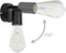 vidaXL Spotlights 2 st met filament peren 2 W E27 zwart