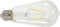 vidaXL Spotlights 2 st met filament peren 2 W E27 zwart
