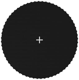vidaXL - Springmat - voor - 12 - feet/3,66 - m - ronde - trampoline - stof - zwart