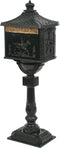 vidaXL - Staande - brievenbus - vintage - stijl - roestbestendig - aluminium - groen