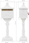 vidaXL - Staande - brievenbus - vintage - stijl - roestbestendig - aluminium - wit