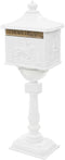 vidaXL - Staande - brievenbus - vintage - stijl - roestbestendig - aluminium - wit