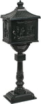 vidaXL - Staande - brievenbus - vintage - stijl - roestbestendig - aluminium - groen