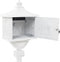 vidaXL - Staande - brievenbus - vintage - stijl - roestbestendig - aluminium - wit