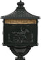 vidaXL - Staande - brievenbus - vintage - stijl - roestbestendig - aluminium - groen