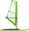 vidaXL Stand Up Paddleboard met zeilset opblaasbaar groen en wit